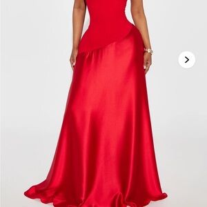 Elegant Red Evening Gown